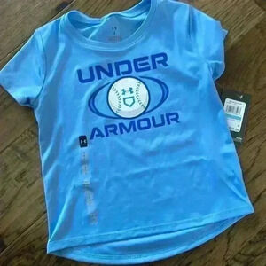 NWT girls Under Armour softball tshirt